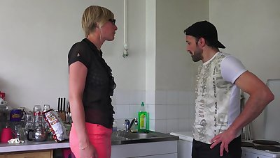 Closeup video for a horny French wife with perfect tits having sex